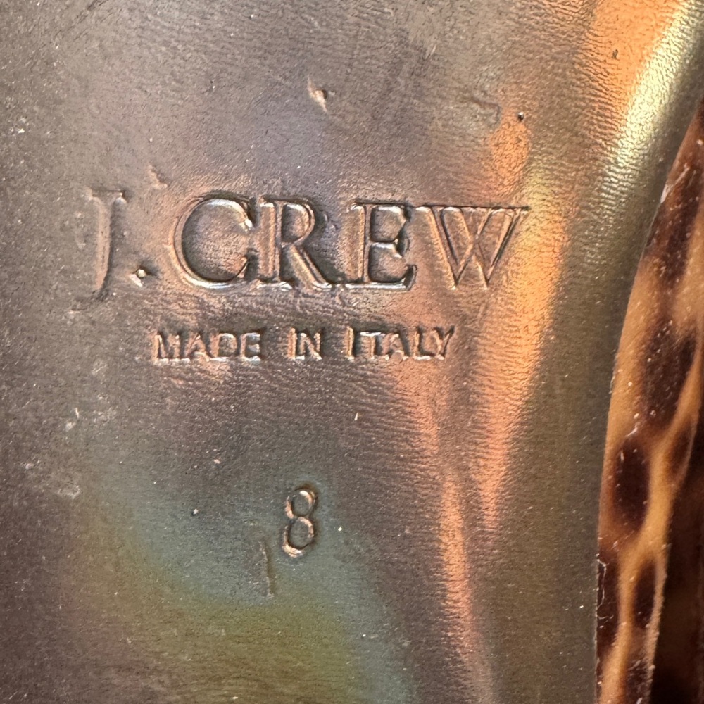 J.Crew Kelcey patent tortoise ballet flats.size 8 - Picture 11 of 14